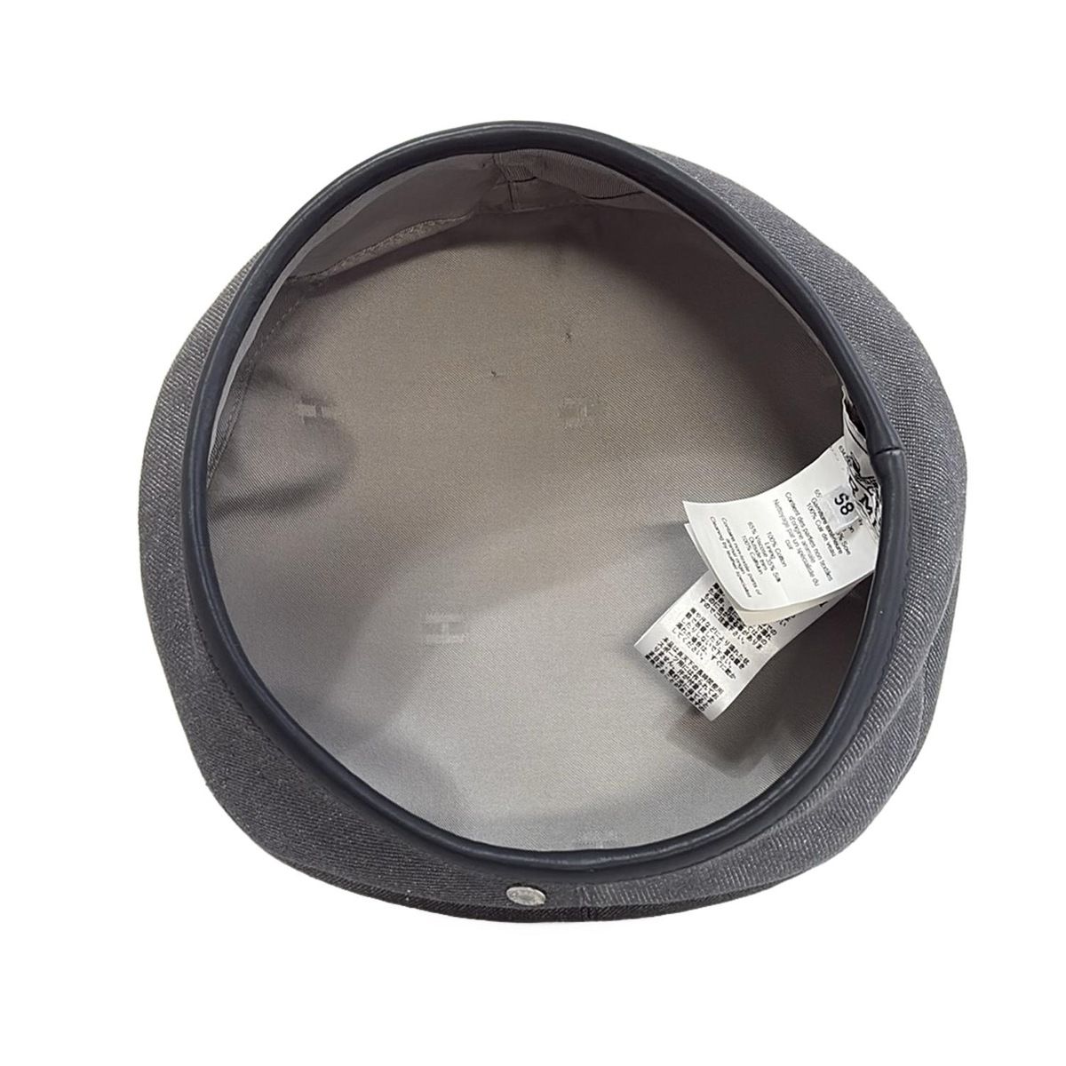 グレー ベレー帽