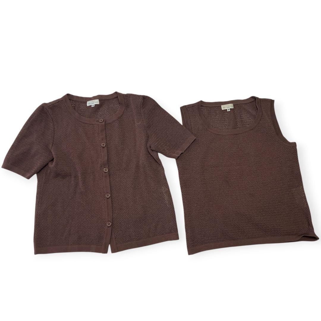 BALENCIAGA カーディガン ノースリーブニット ベスト アンサンブル