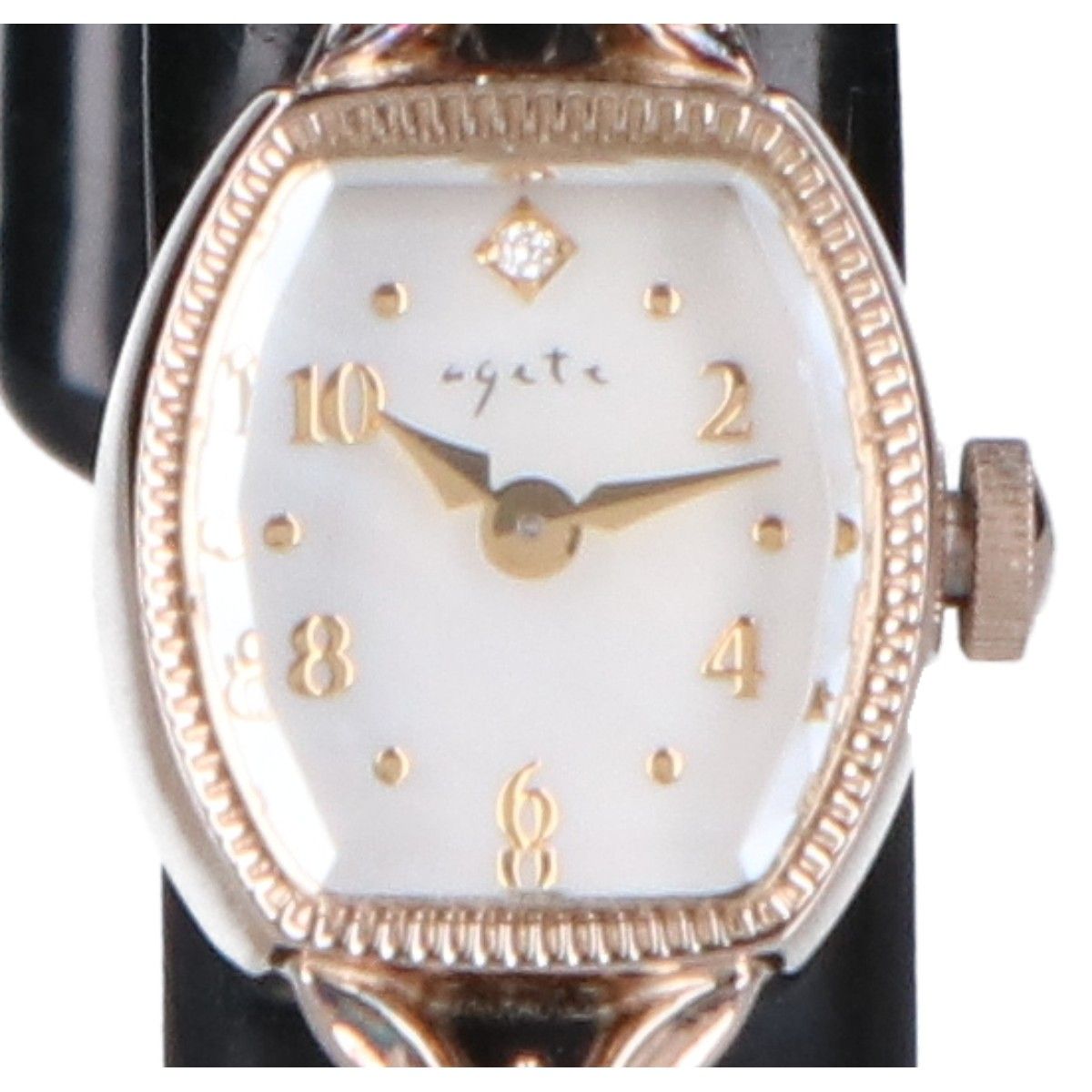 agete アガット 【美品】10181120001-03-999 D:0.005 トノーフェイス