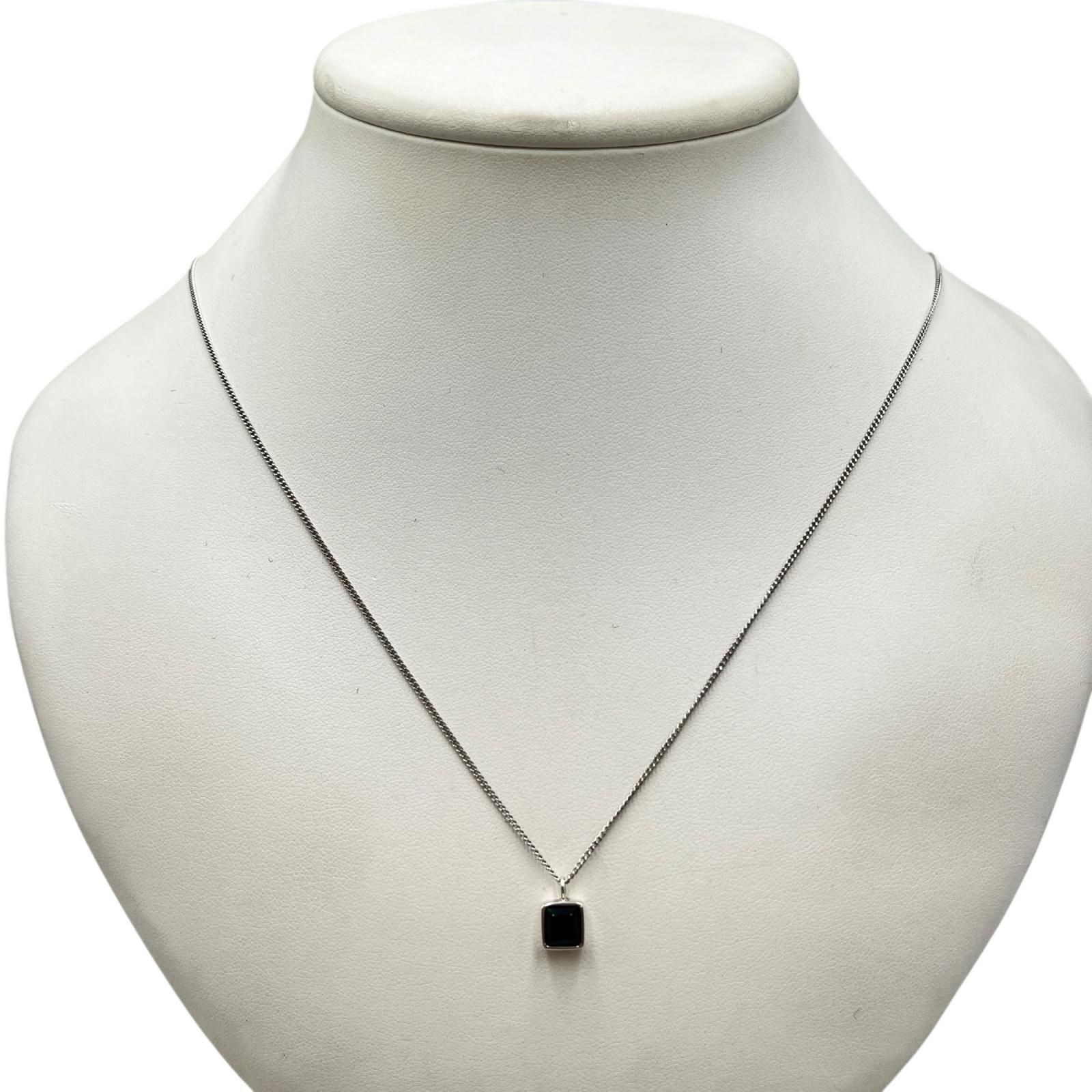 セリーヌ CELINE ネックレス オニキス エギズ シルバー925 ブラック