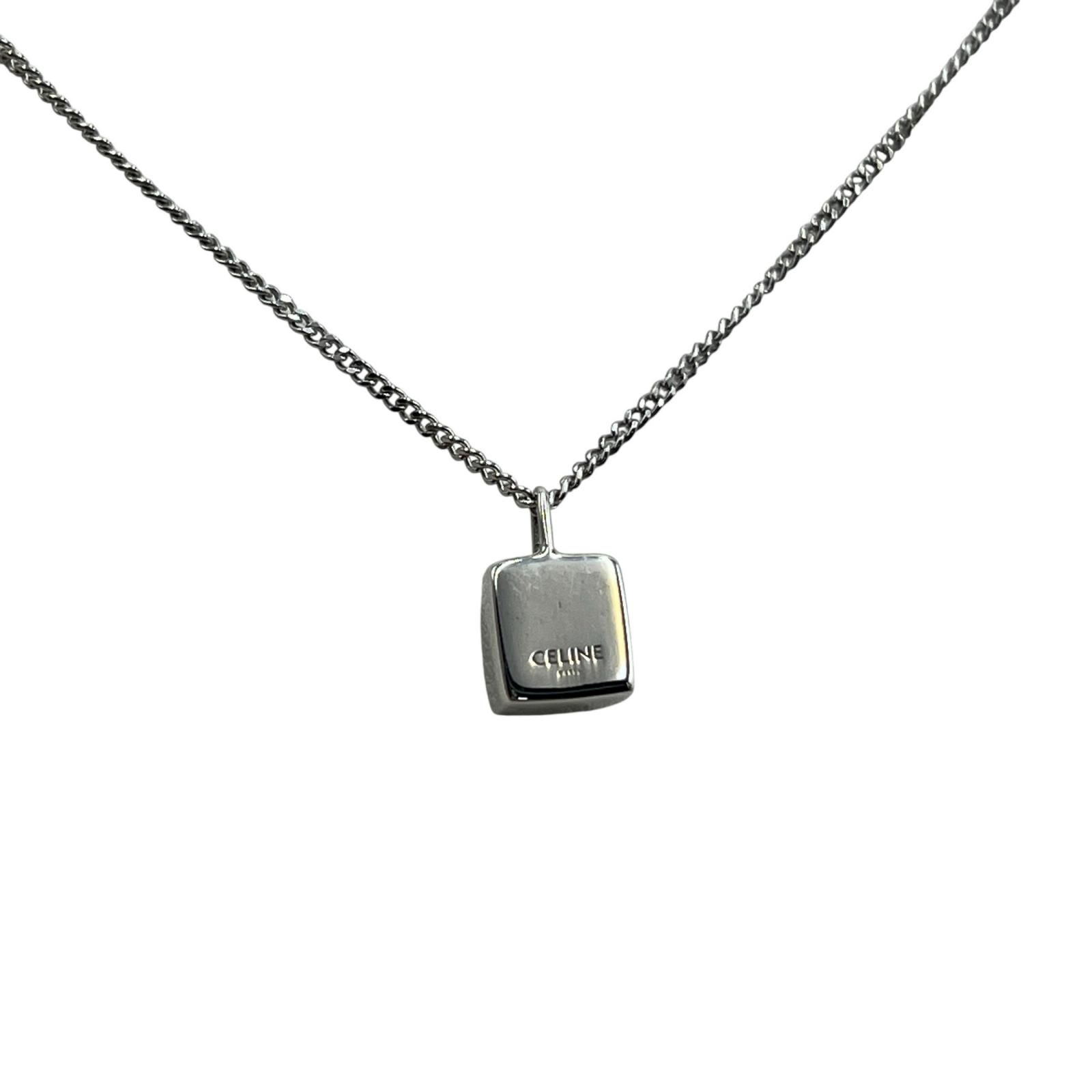 セリーヌ CELINE ネックレス オニキス エギズ シルバー925 ブラック