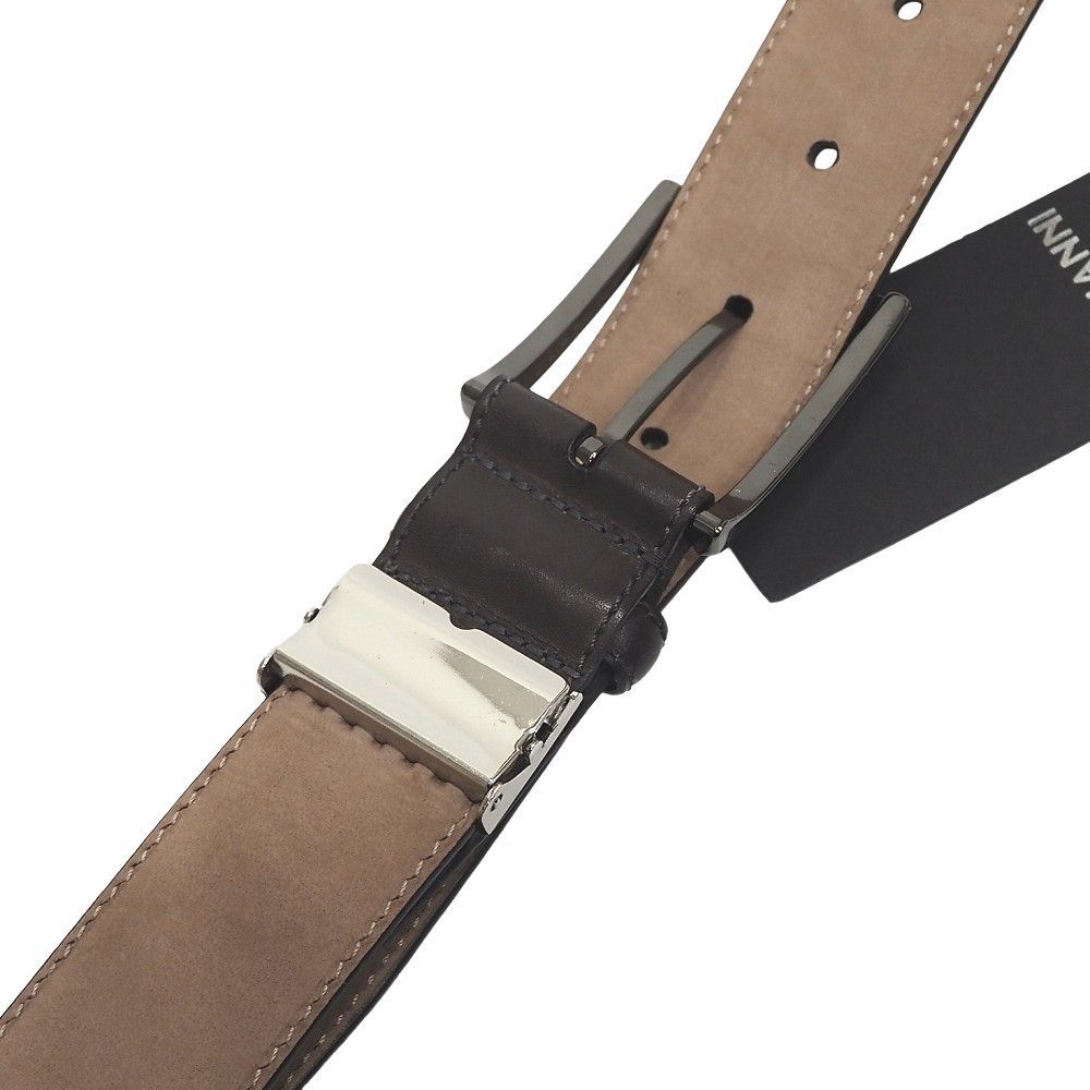 未使用品 MAGNANNI レザーベルト 【サイズ：FREE】 ダークグレー