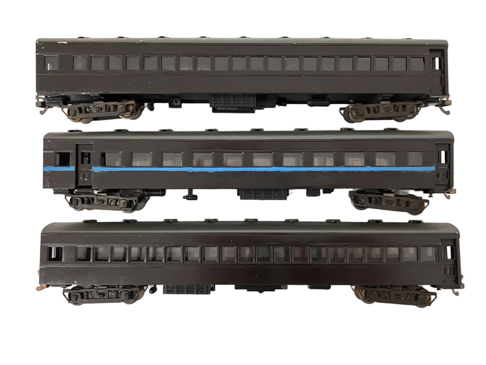 メーカー不明 旧型客車 茶 手塗り 鉄道模型 HOゲージ ジャンク