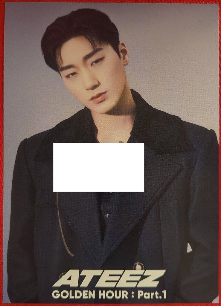 ATEEZ GOLDEN HOUR Part.1 SAN サイン入り色紙