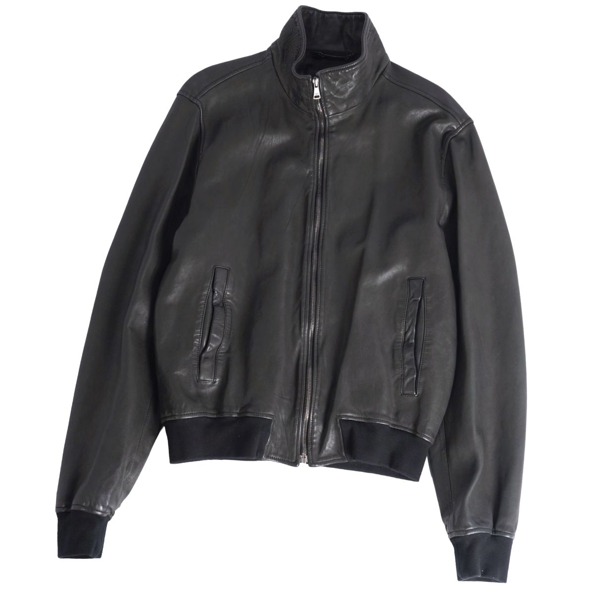 美品 ドルチェ&ガッバーナ DOLCE&GABBANA ジャケット レザージャケ