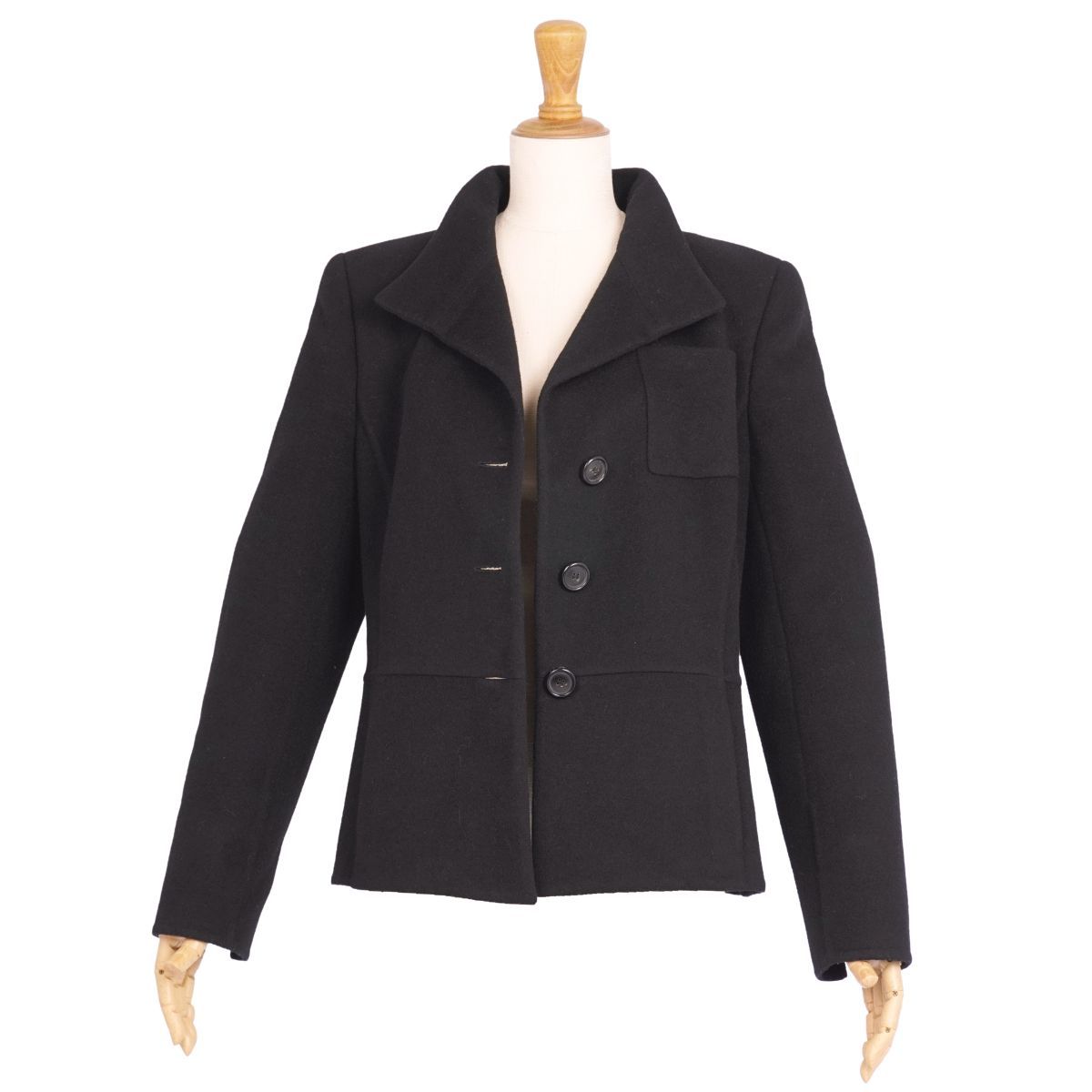 定価50万★A-K-R-I-S★極美品★ウール★アンゴラ混 ジャケット★コート 美品 アクリス AKRIS ジャケット ウール アンゴラ カシュゴラ アウター