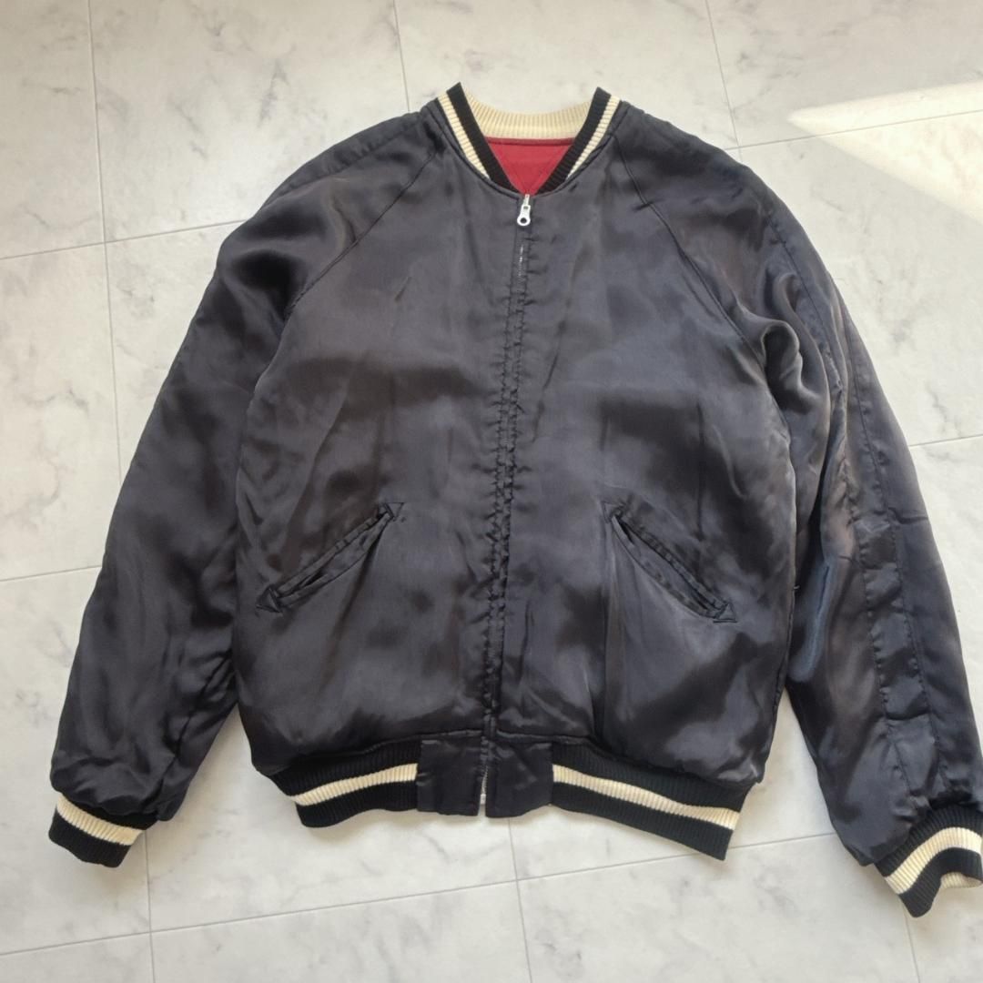 HRM ハリウッドランチマーケット リバーシブル 刺繍スカジャン 日本製