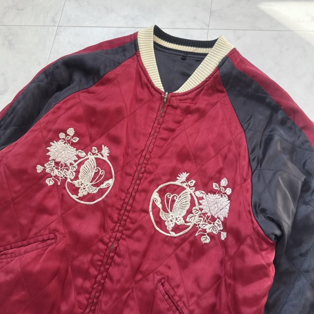 HRM ハリウッドランチマーケット リバーシブル 刺繍スカジャン 日本製