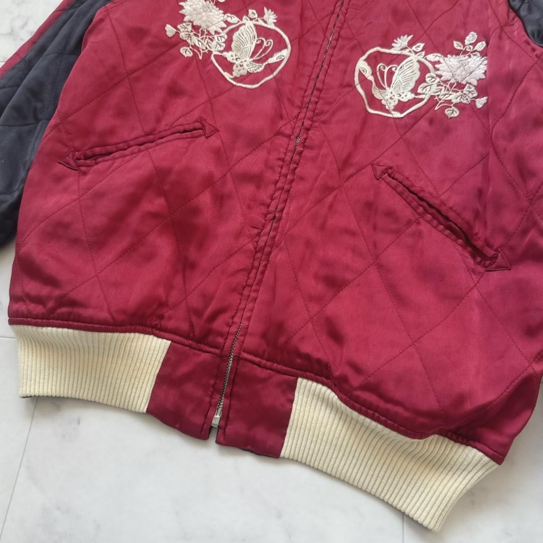 HRM ハリウッドランチマーケット リバーシブル 刺繍スカジャン 日本製