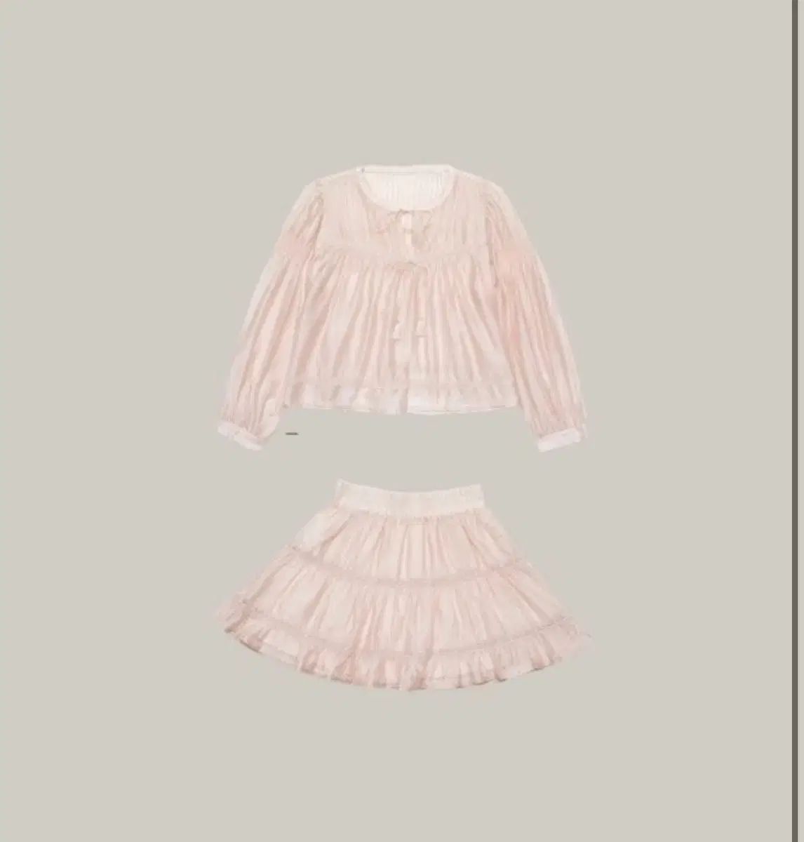 ウェアウェザー ミュール リー ピンク セットアップ - スカートのみ