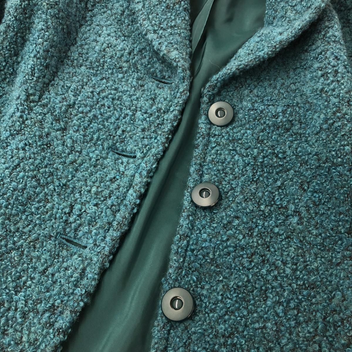 jun Ashida ジュンアシダ コート サイズ:11 アルパカ ブルー