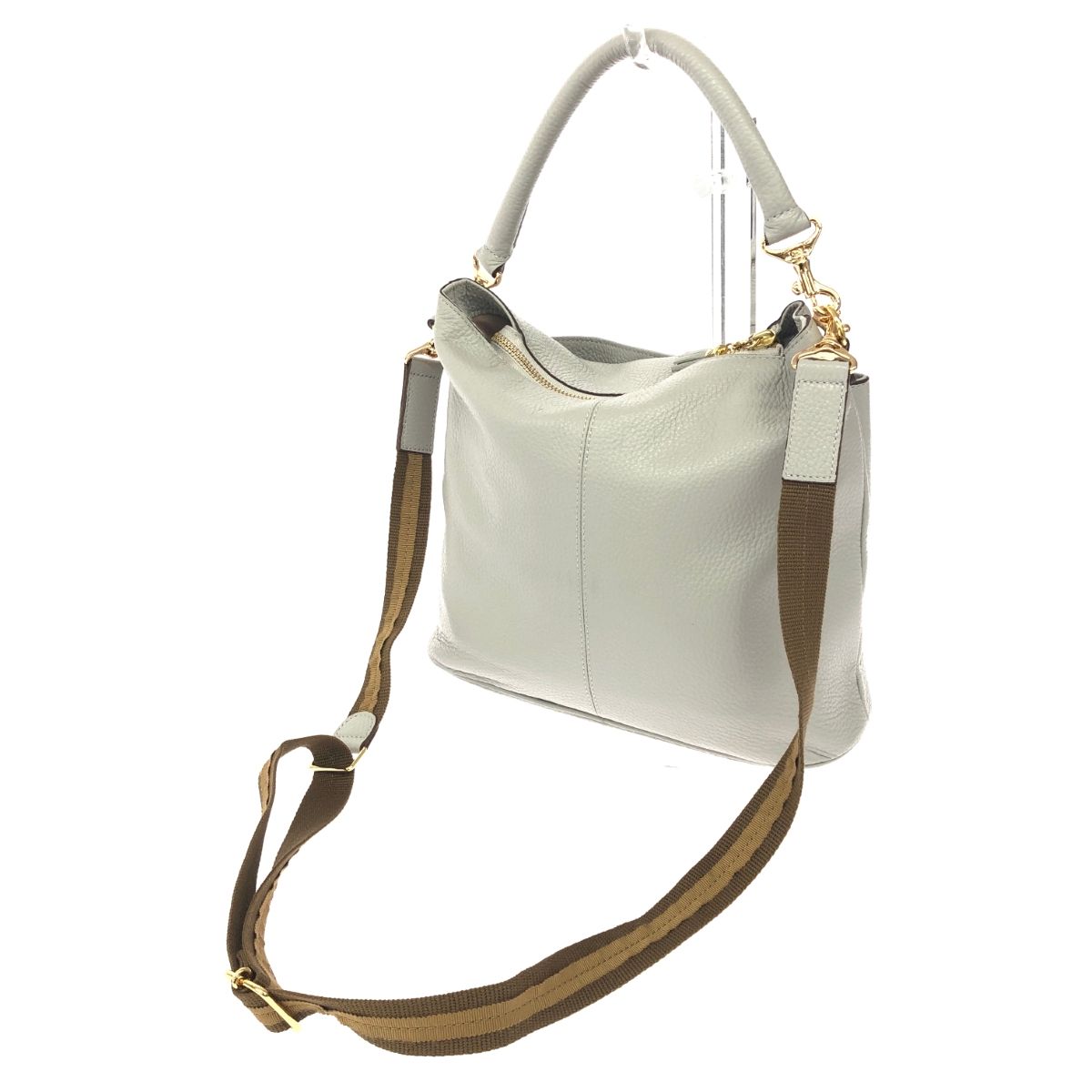 美品》ATAO アタオ ウィークエンド ショルダーバッグ 2way グレー ATAO 