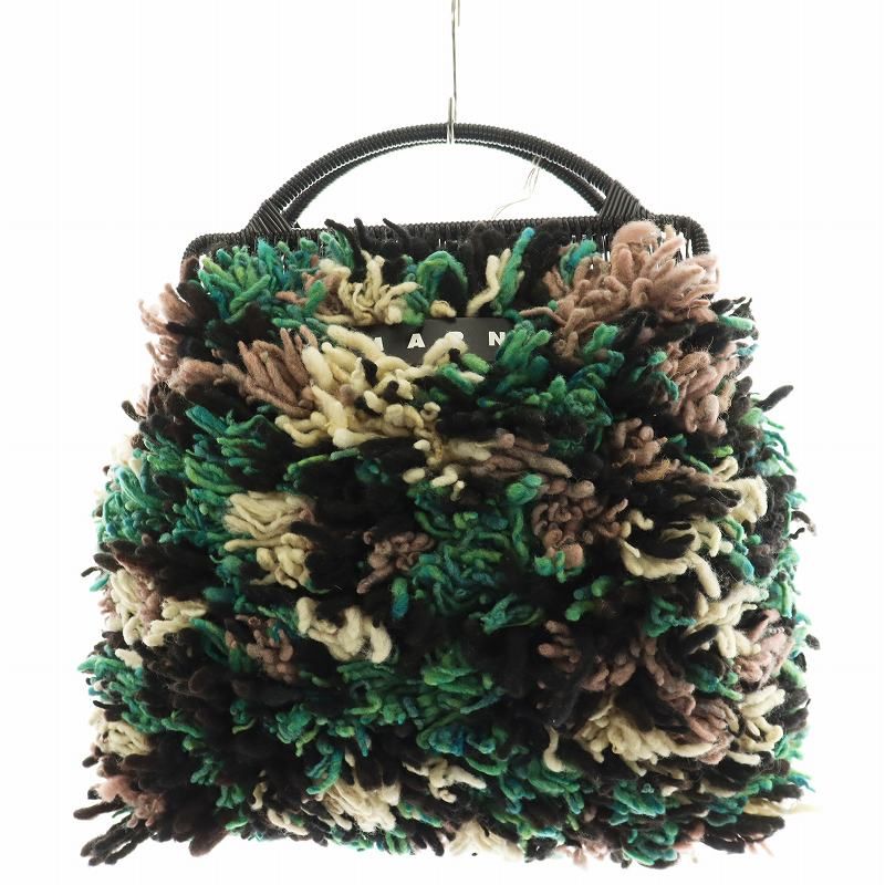 マルニ MARNI マーケット ウーリー クロシェ MARKET WOOLY CROCHET BAG 