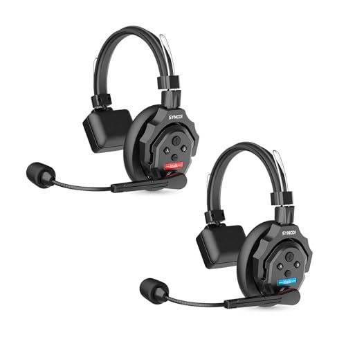 新品】SYNCO XTALK X2 ワイヤレスインカムヘッドセット, 2.4GHz全二重
