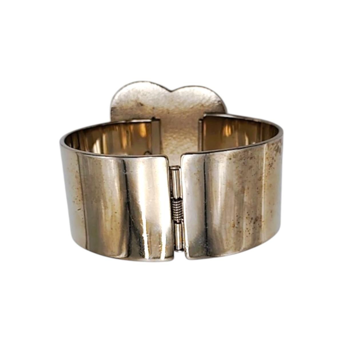 シャネル 98P マメ有 ブレスレット カメリア バングル CHANEL ブラック