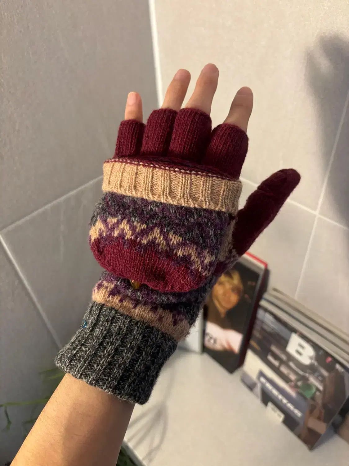 ヴィヴィアン ウエストウッド ノルディック ツーウェイ ニット手袋