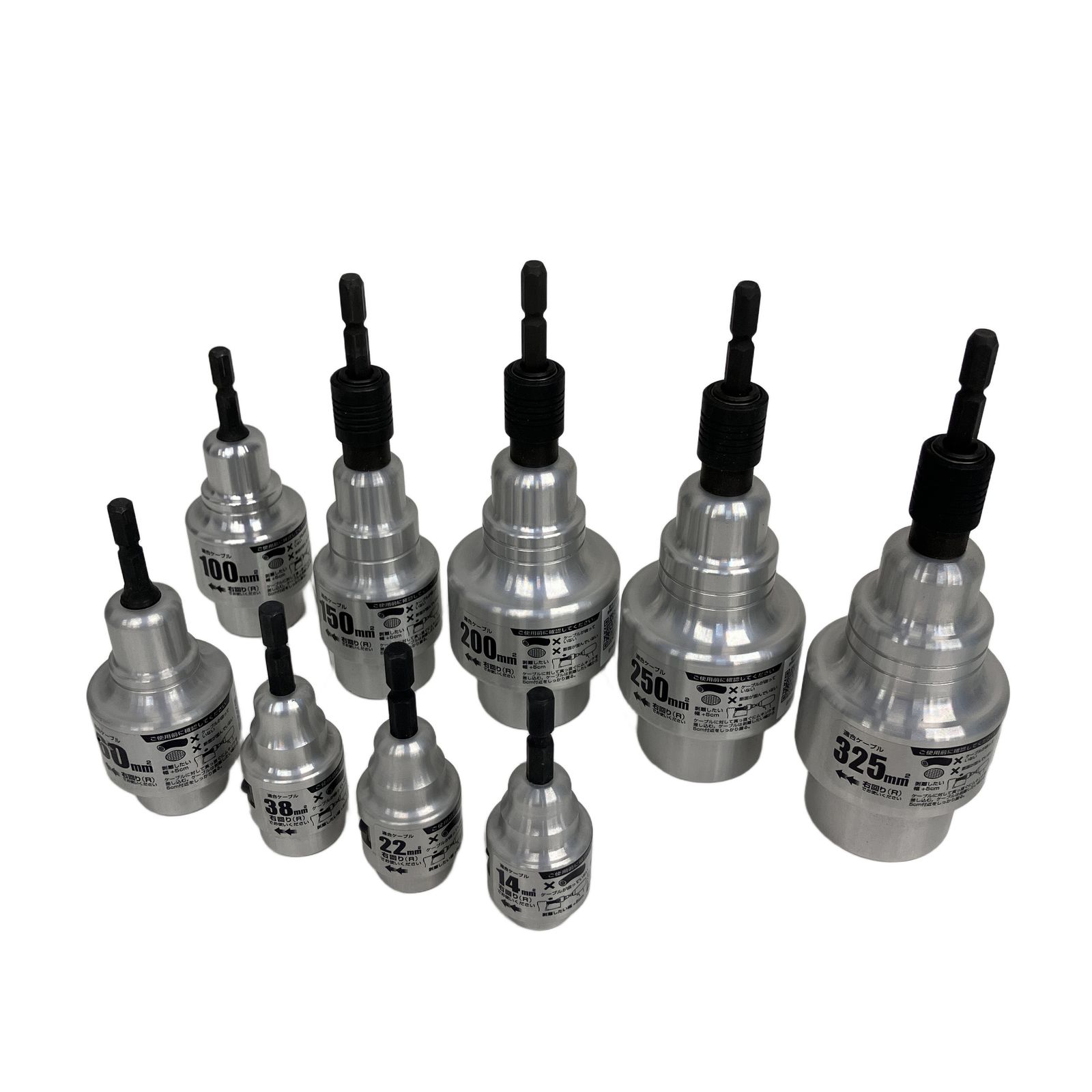 TAJIMA タジマ ムキソケ 9種セット 14 mm 325 CVT CVケーブル ストリッパー 電設工具 良好