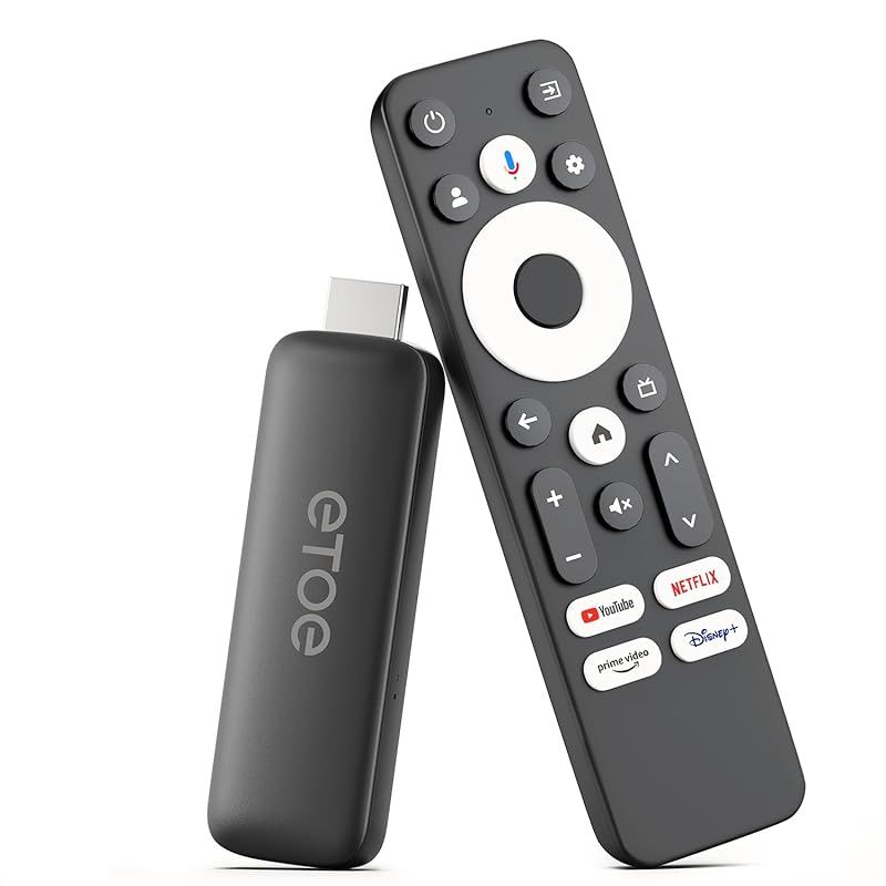 ETOE Google TV ボックス Netflix 認定 ストリーミング メディア プレーヤー サポート cast Assistant Wifi 2.4 G 5 Bluetooth 5.0 - くろいろ