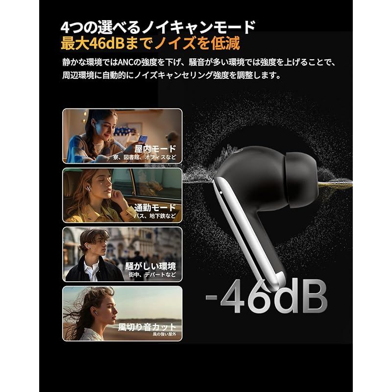 オーディオ機器 【VGP 2025 金賞】QCY MeloBuds Pro ワイヤレス