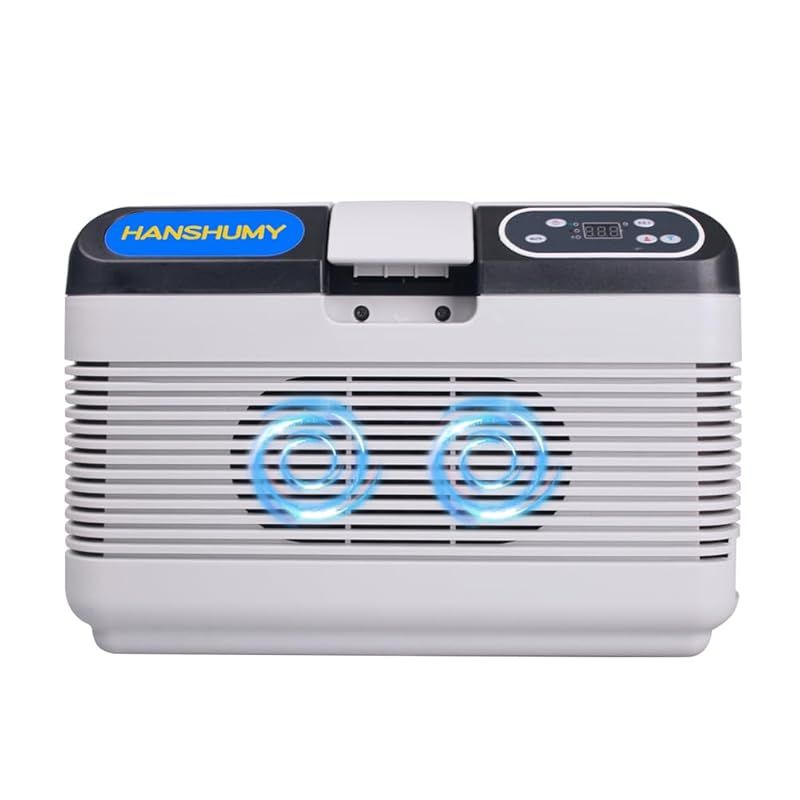 HANSHUMY 冷蔵庫 12L -10℃～65℃ ポータブル 冷温庫 小型 ミニ