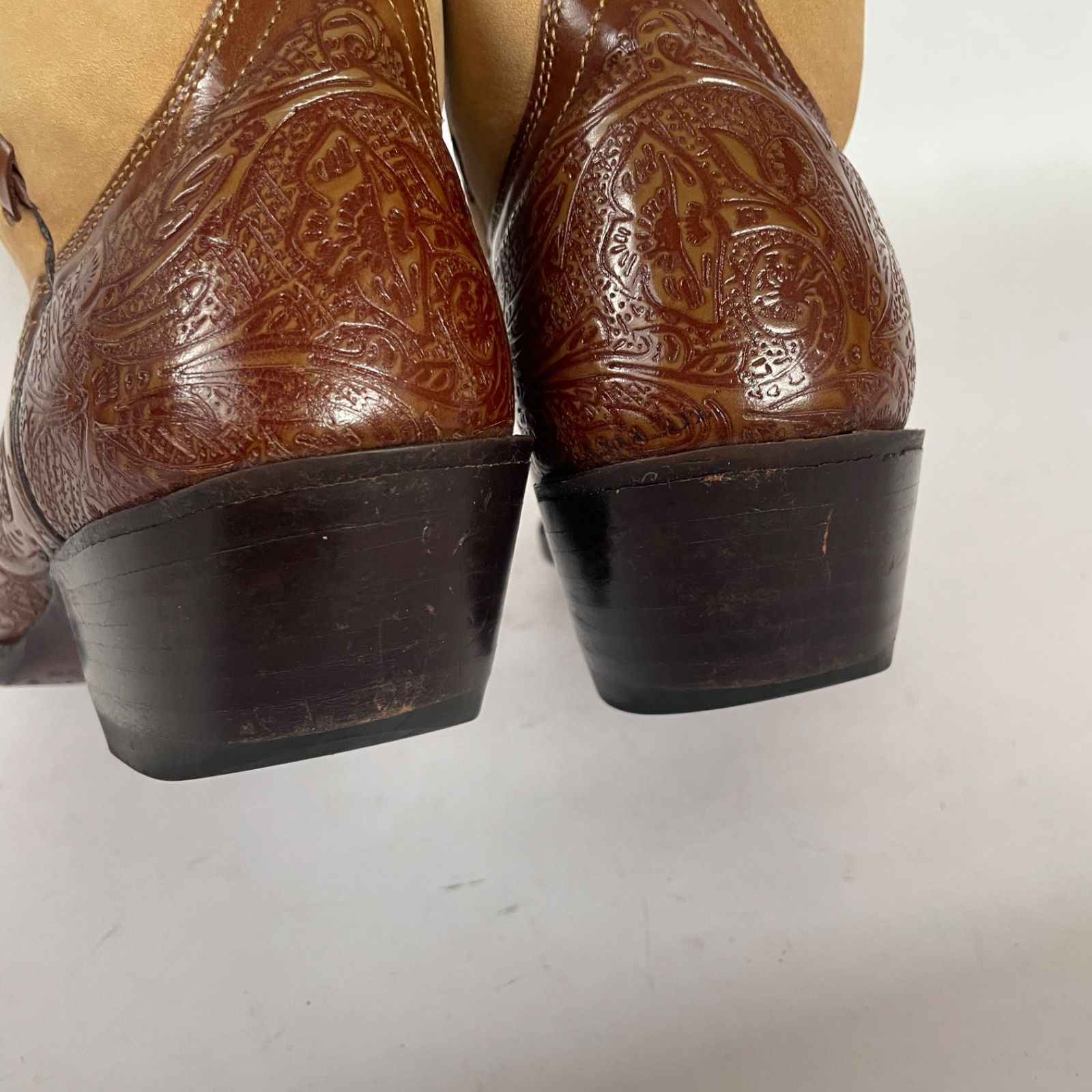 ヴィンテージ カボルカ レザー ウエスタンブーツ 37B 23.5cm ブラウン