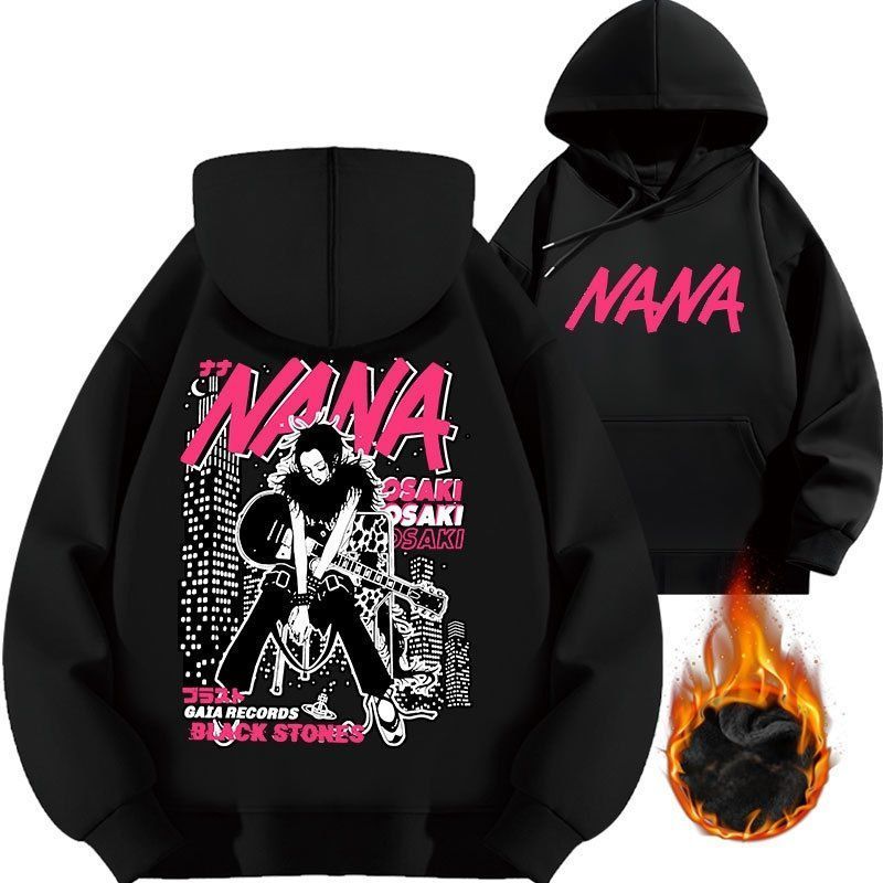 パーカー ナナ 大崎ナナ プリント フーディ アニメ スウェット メンズ
