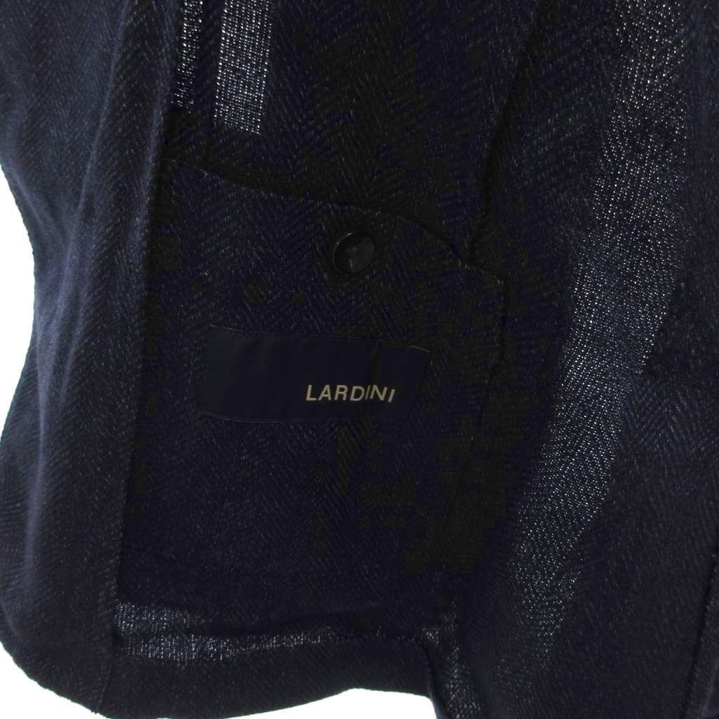 ラルディーニ LARDINI ヘリンボーン テーラードジャケット 麻 リネン