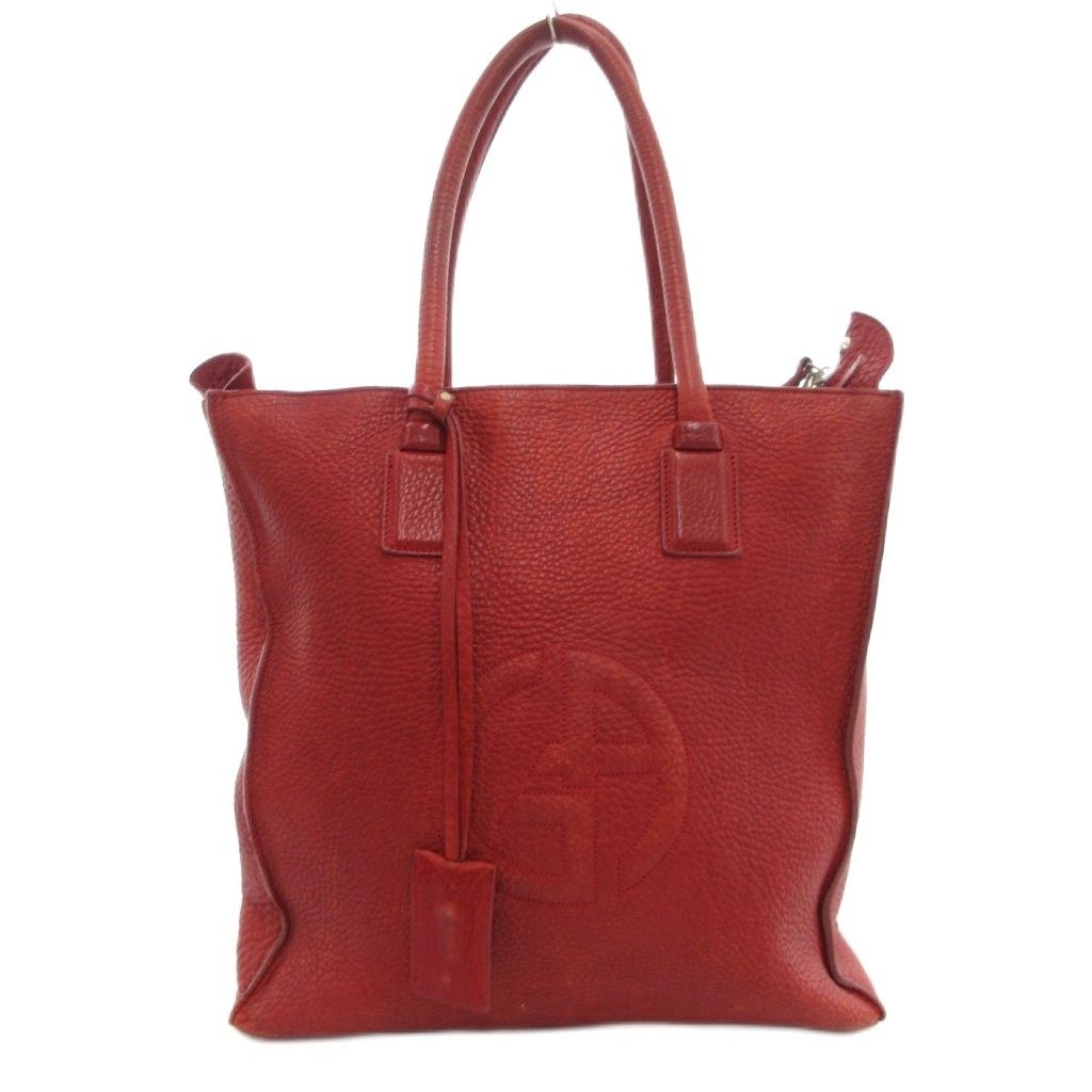 ジョルジオアルマーニ GIORGIO ARMANI トートバッグ ロゴ シュリンク