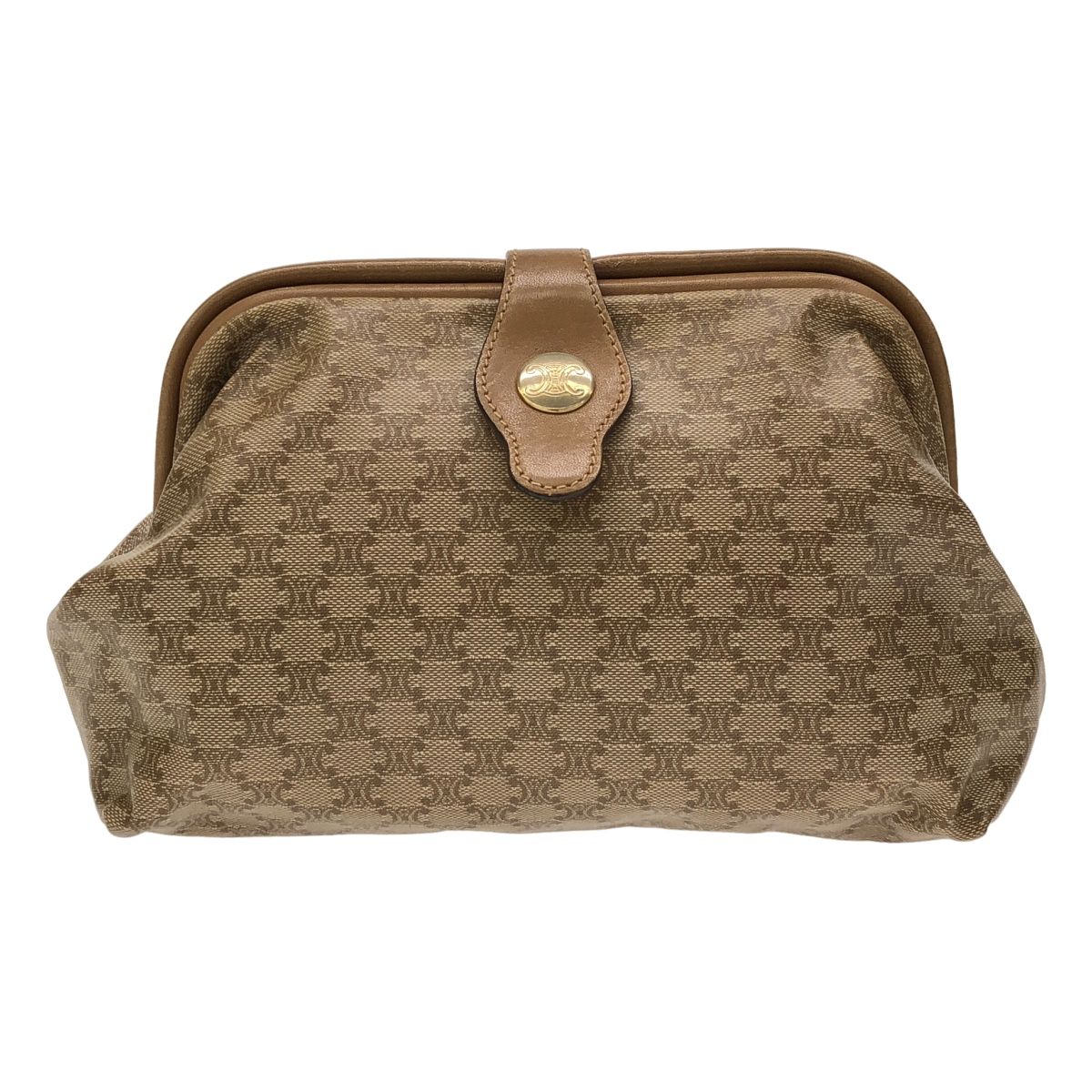 CELINE セリーヌ ヴィンテージ マカダム コスメポーチ ベージュ - メルカリ