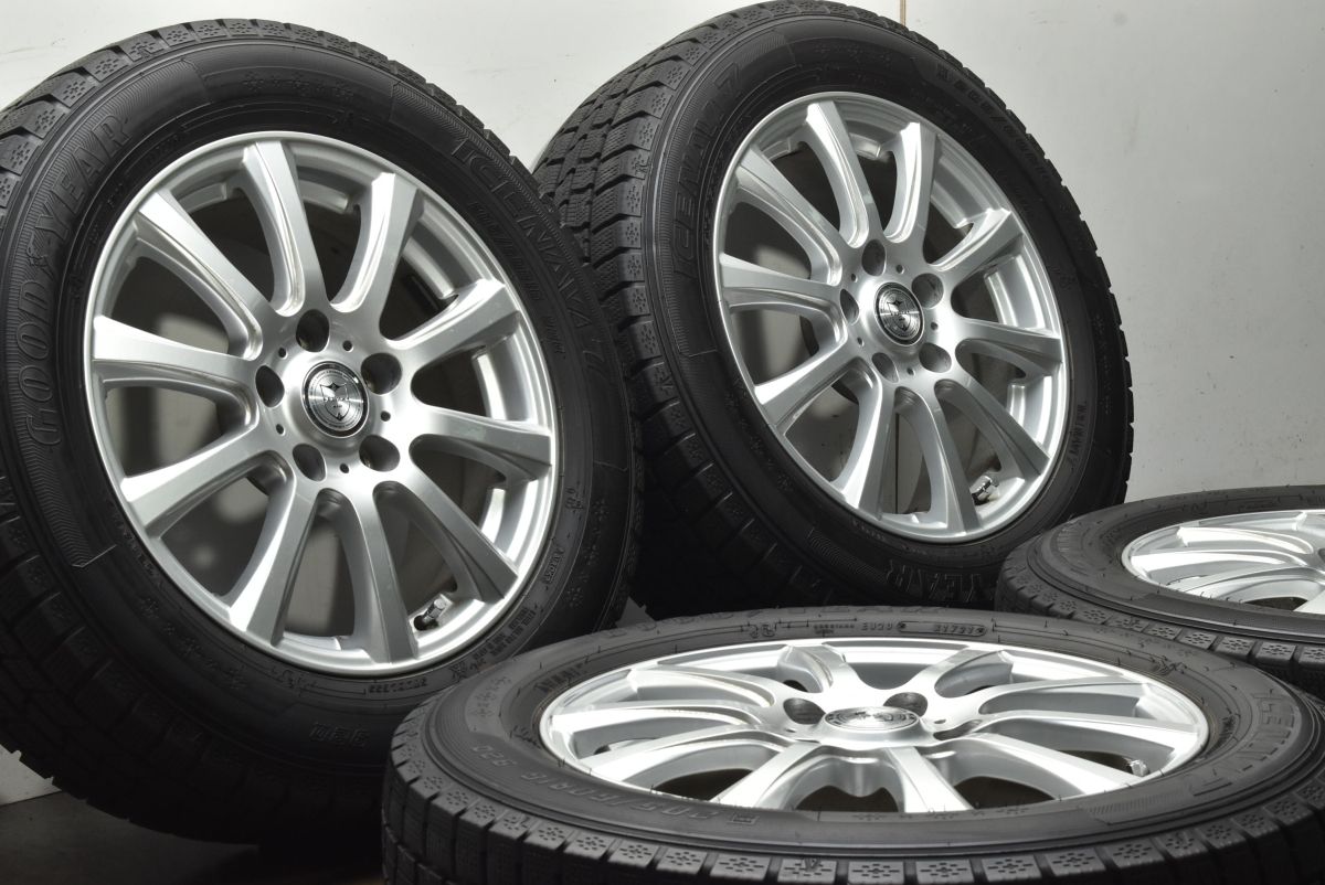 90 ノアヴォクシーなどに JOKER 16 in 6 5 J 40 PCD 114 3 グッドイヤー アイスナビ7 205 60 R SAI プリウスα ステップワゴン ランディ