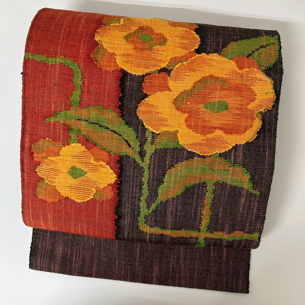 名古屋帯 正絹 真綿紬 素敵な織柄 八寸 MA-1806 - メルカリ