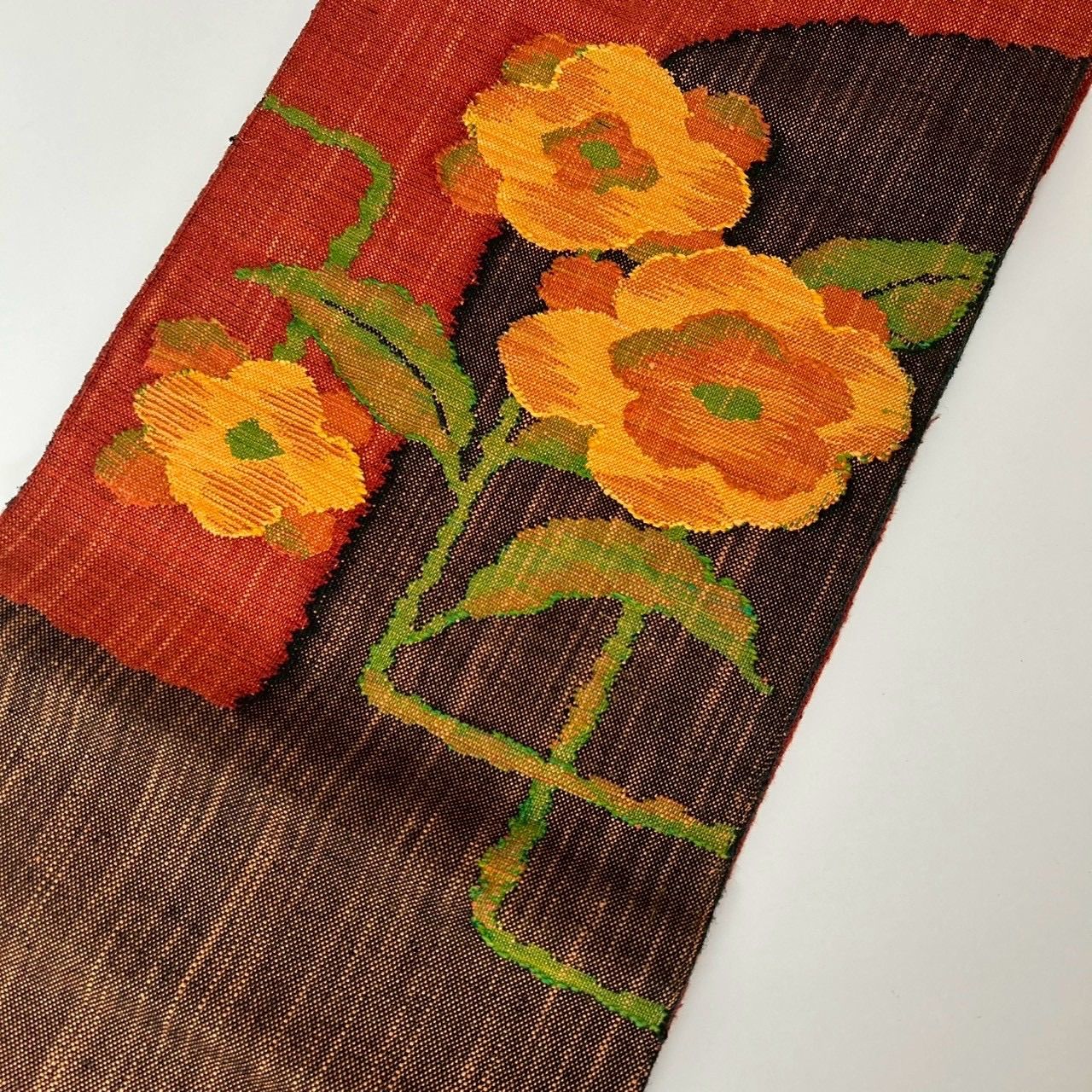 名古屋帯 正絹 真綿紬 素敵な織柄 八寸 MA-1806 - メルカリ