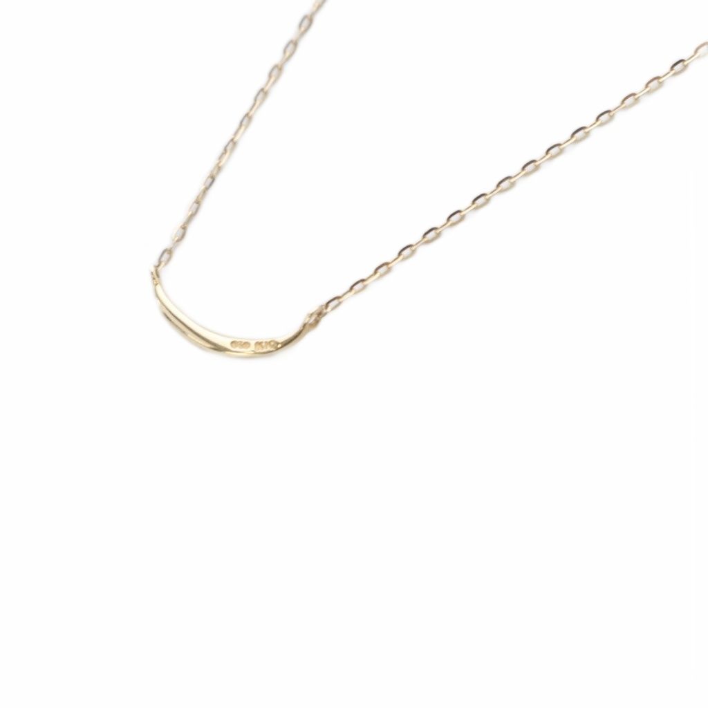 販売 エテ ete レイヤー クレセントムーン ネックレス K10YG イエロー