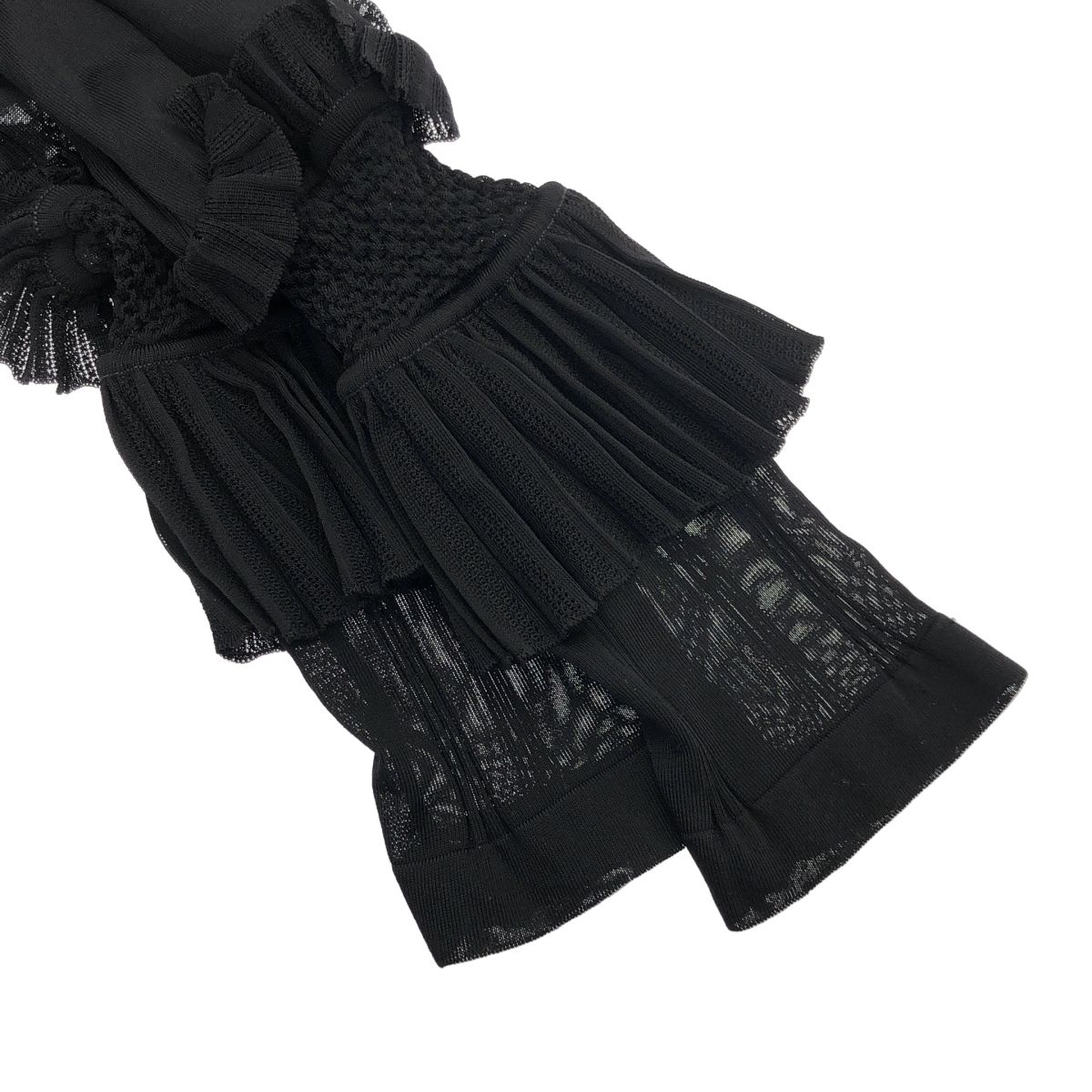 CHANEL シャネル 2008SS フリルスリーブレーヨンニットセーター