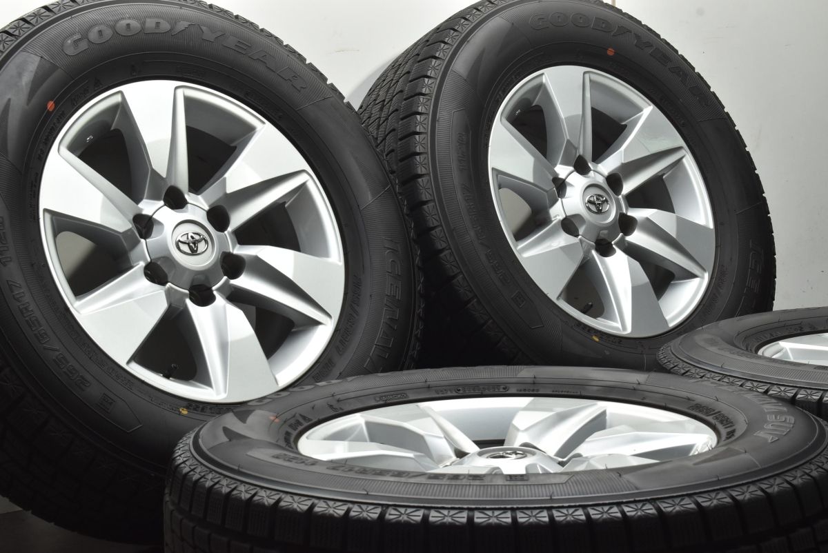 程度良好品 トヨタ 150 ランドクルーザープラド 後期 17 in 7 5 J 25 PCD 139 グッドイヤー アイスナビ SUV 265 65 R 前期 中期