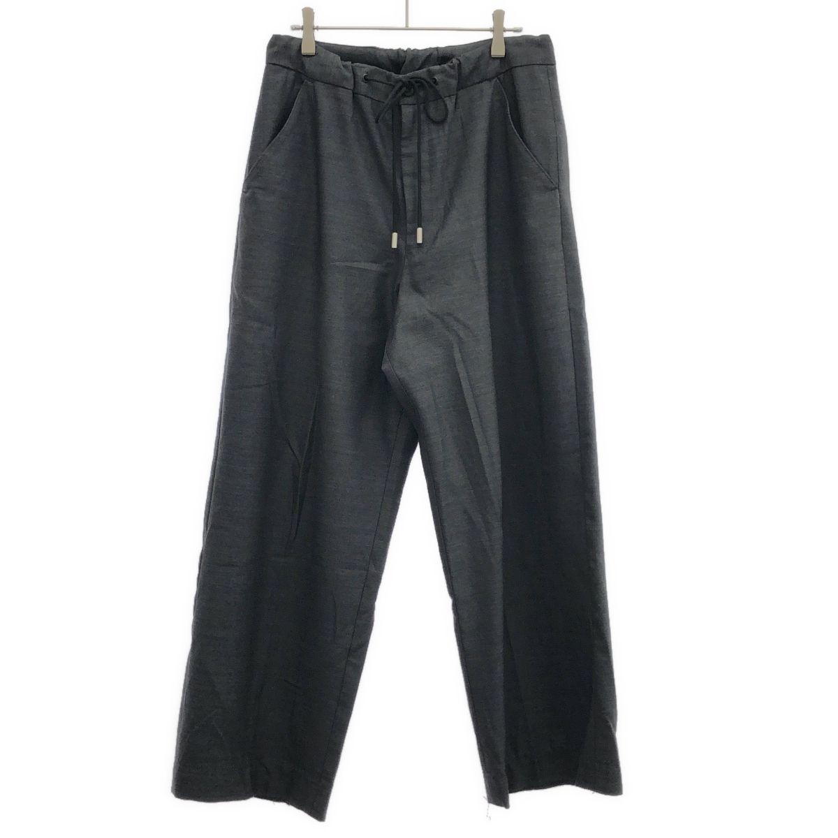 THE RERACS ザ リラクス 19 SS ワイドイージースラックスパンツ REPT 149 2 チャコールグレー 46