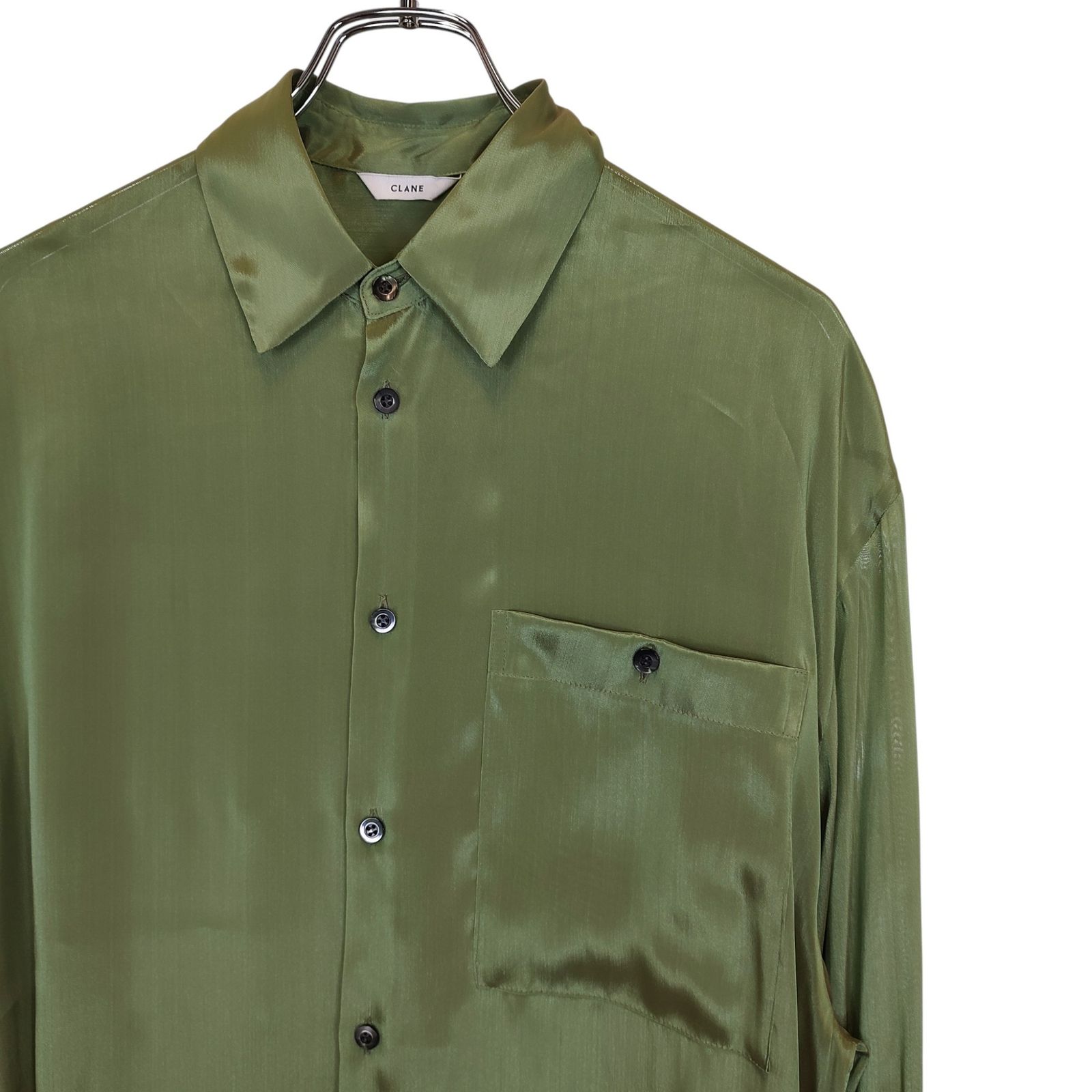 CLANE クラネ CHAMBRAY LOOSE SHIRT シャンブレー ルーズ 長袖 シャツ 