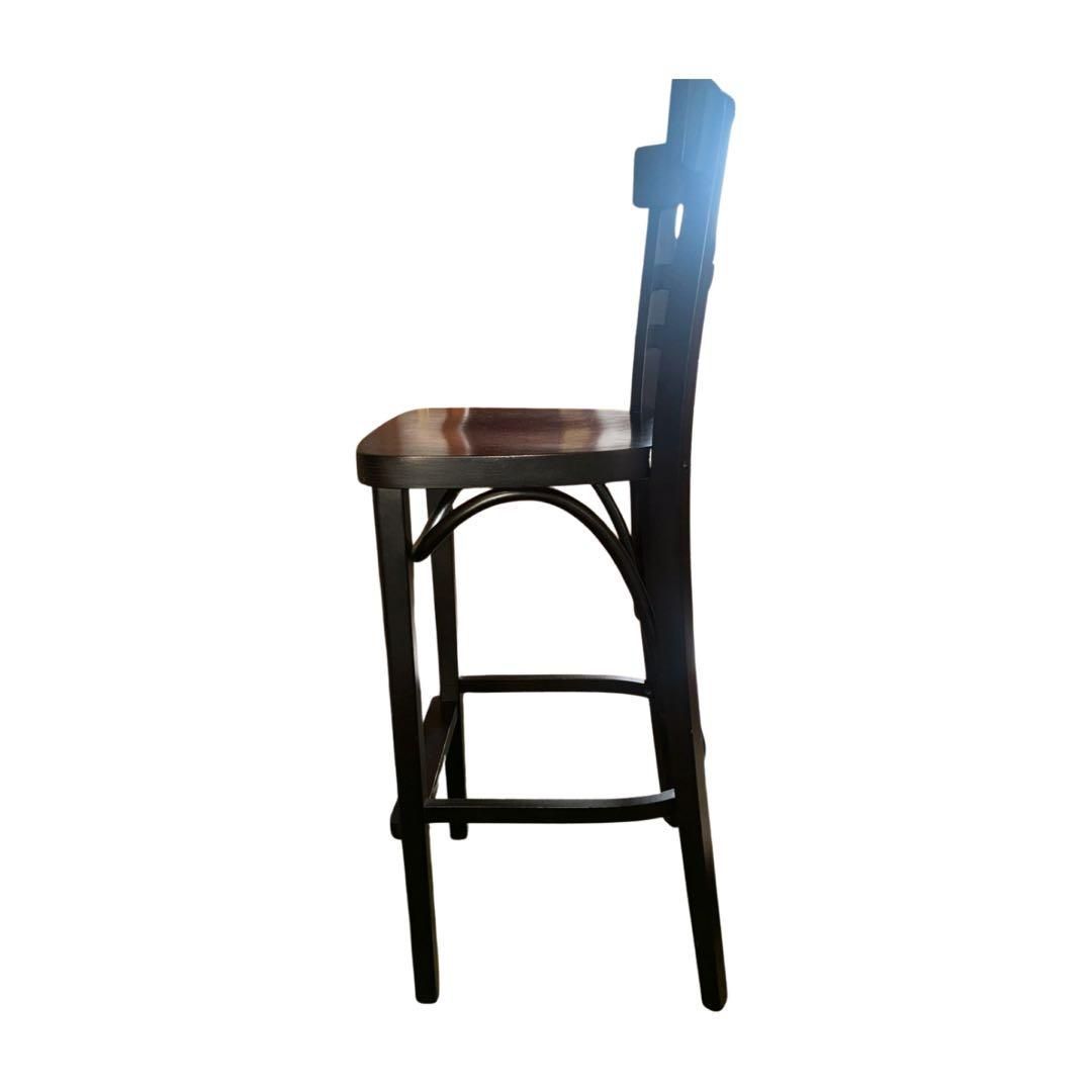 最新 CRES クレス 曲木 ハイチェア カウンターチェア ダークブラウン