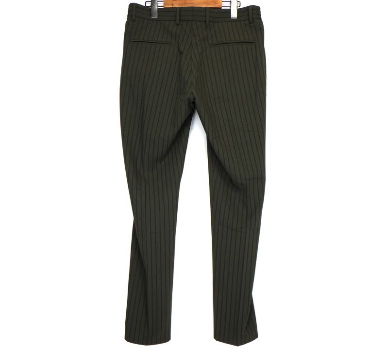 ジャブス アルキヴィオ giab s M 1 A 3728 永久クリース ストライプ スラックス パンツ 46274