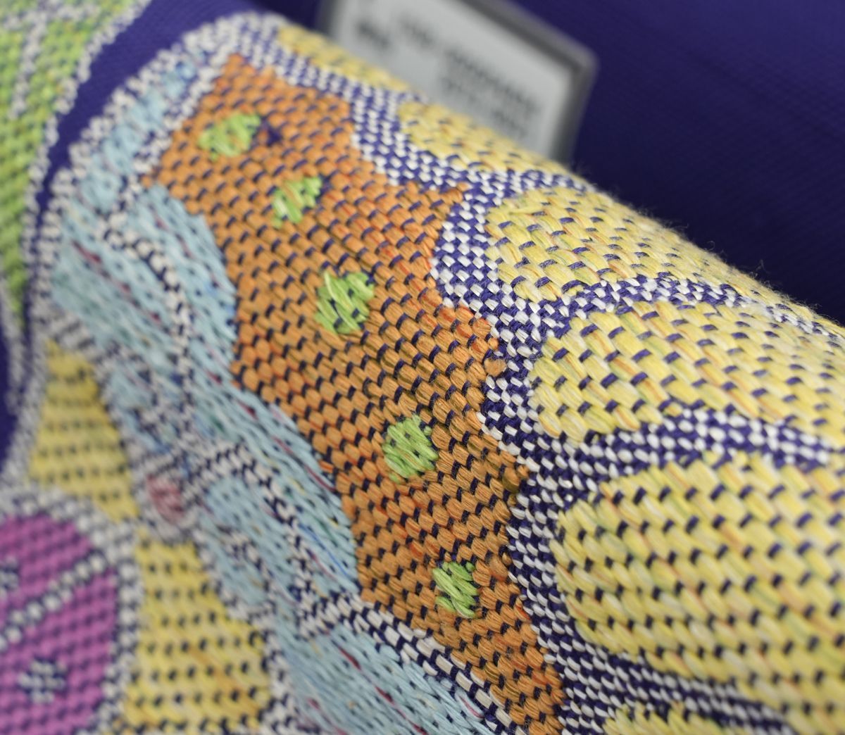 新品未仕立 西陣織 八寸名古屋帯 帯屋捨松【モダンロマン文】② 手縫い