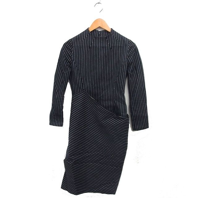 ルシェルブルー LE CIEL BLEU ストライプ ワンピース タイト ロング