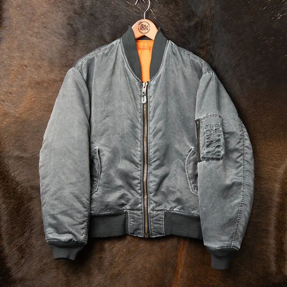 M 00 s MACHOPE MA 1 フライト ジャケット ウォッシュド グレー