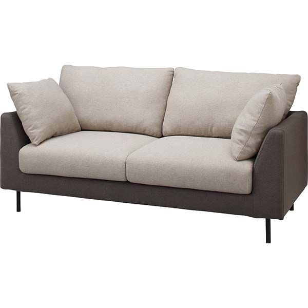  開梱設置付き ソファ 2人掛け 幅173cm クッション2個付き ロータイプ使用可 省スペースソファベッド 2人掛け 3人掛けソファ ソファ ソファベッド