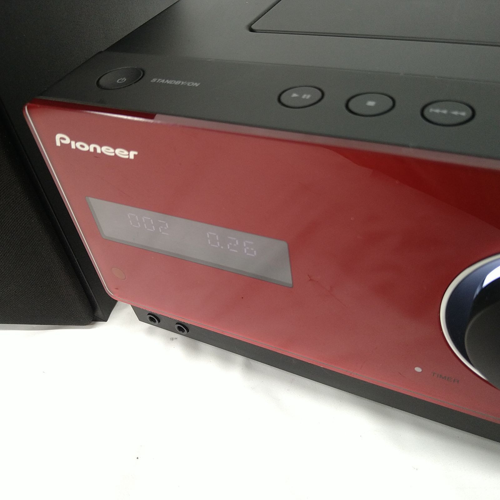  Pioneer CDミニコンポーネントシステム X CM 31 R レッド ミニコンポ ラジオ コンポ