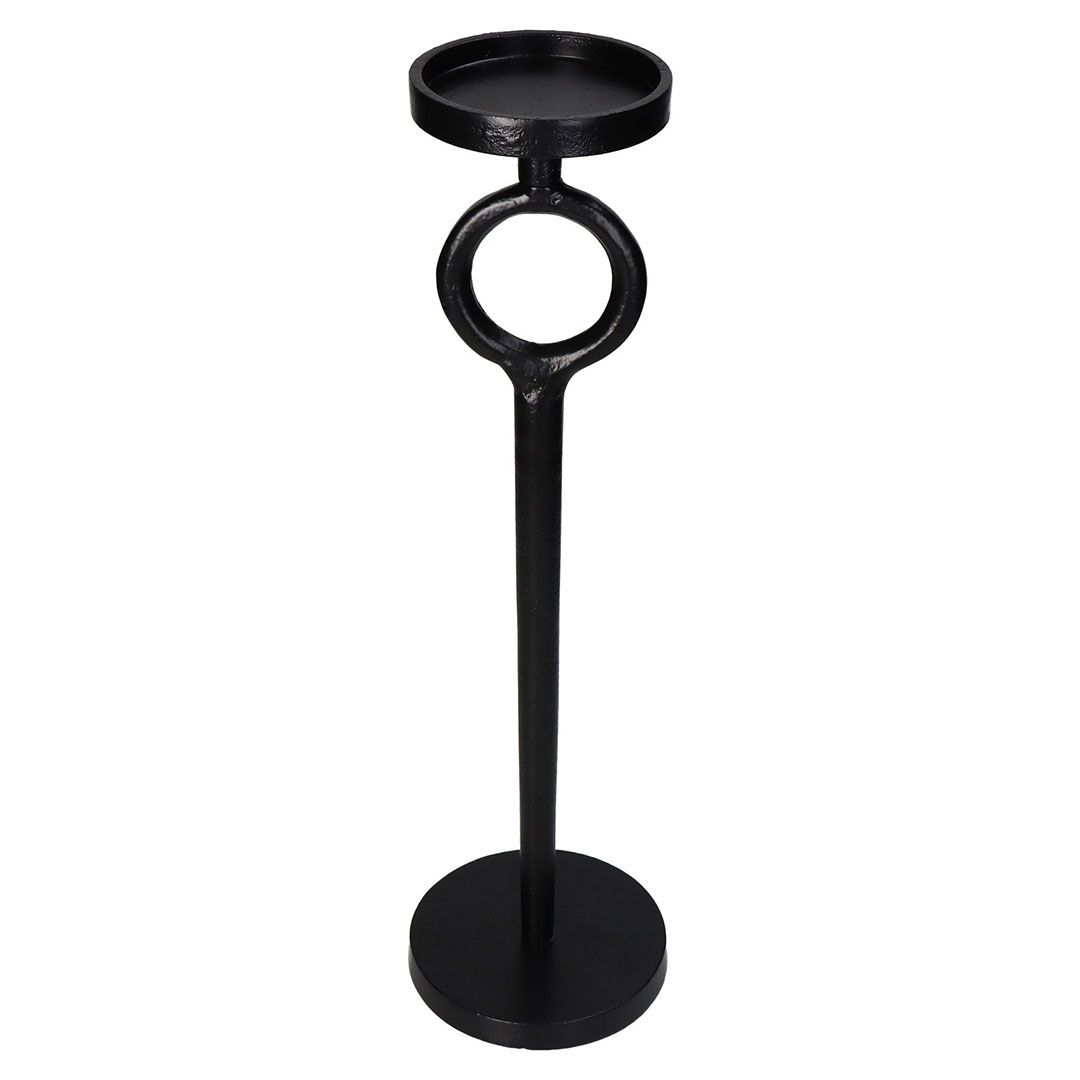 キャンドルホルダー ブラック Lサイズ ディスプレイ雑貨