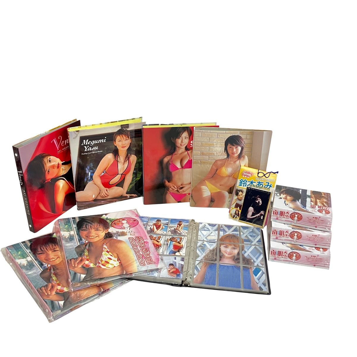 アイドル カード バインダー セット 南明奈 鈴木あみ 安めぐみ ほしのあき 安田美沙子 ボックス ブロマイド
