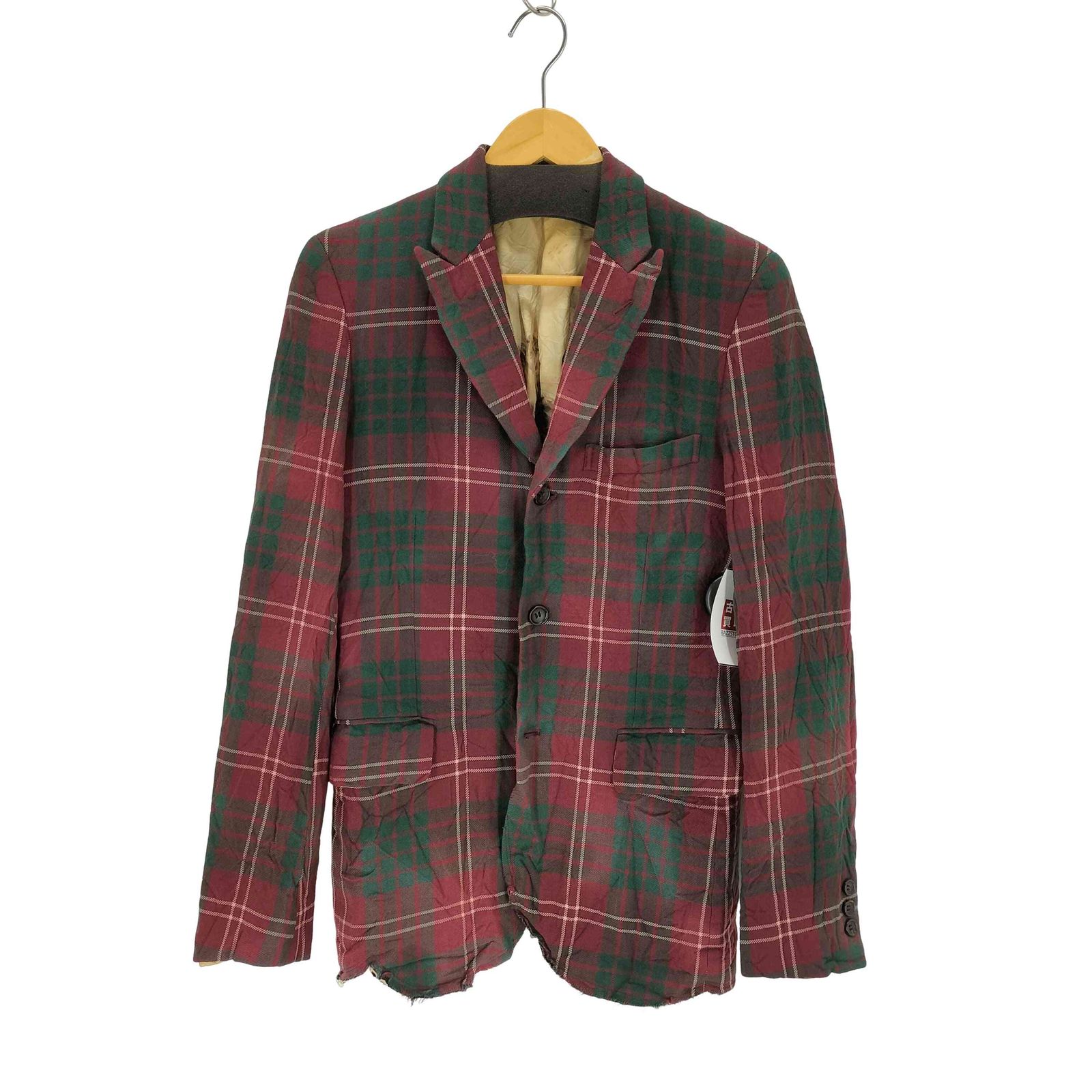 コムデギャルソンオムプリュス　タータンチェックジャケット コムデギャルソンオムプリュス COMME des GARCONS HOMME PLUS AD2008