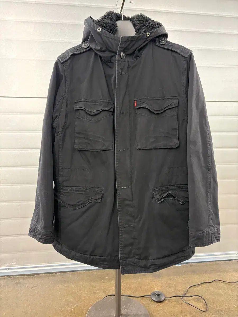 リーバイス ブラック マウンテンパーカー ジャケット L