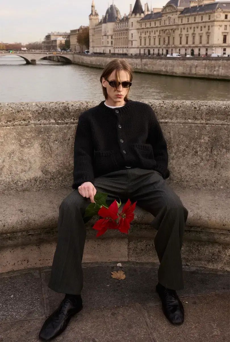 L STU クリーズ ベルト スラックス IN チャコール