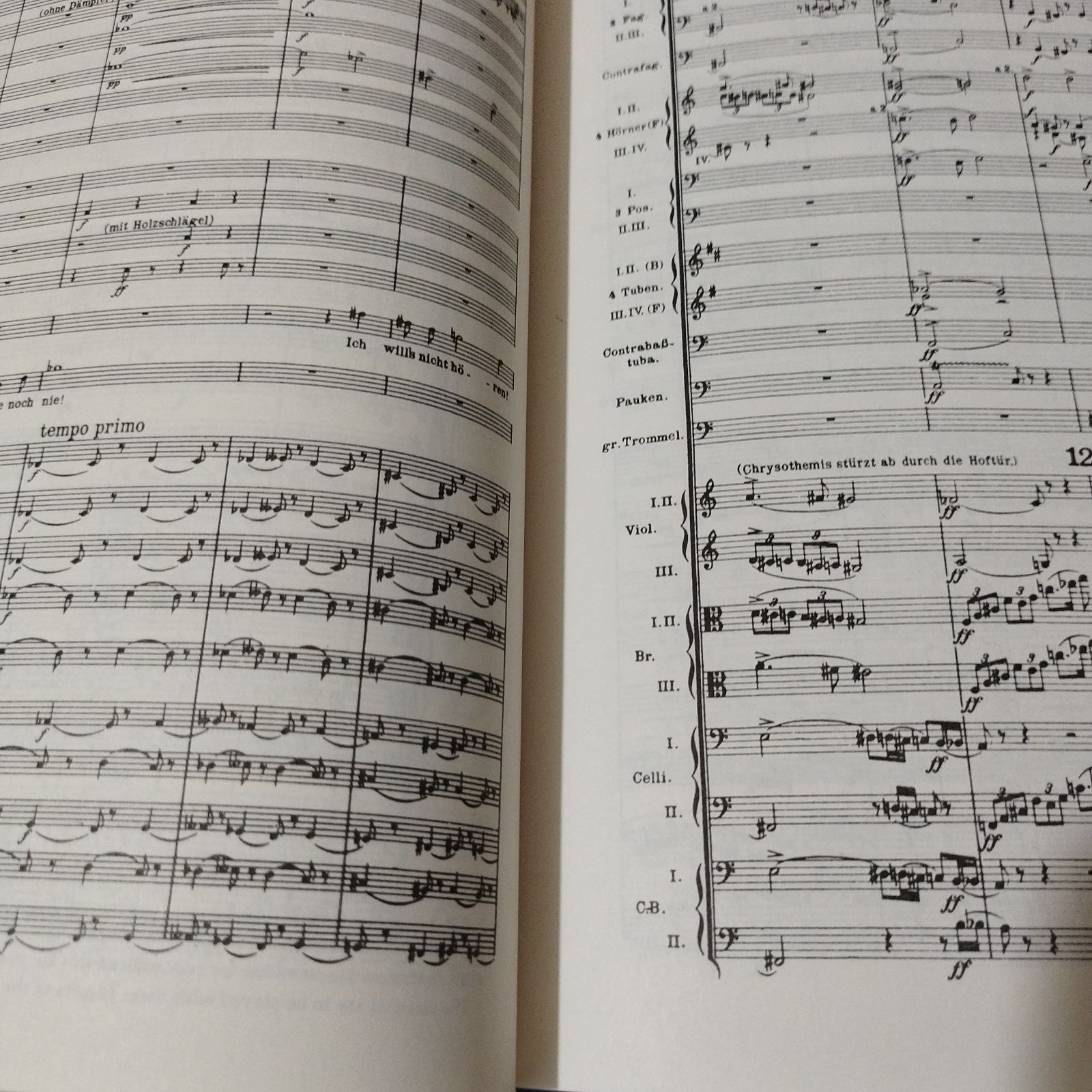 スコア リヒャルト・シュトラウス 歌劇「エレクトラ」 楽譜 棚La4-1225